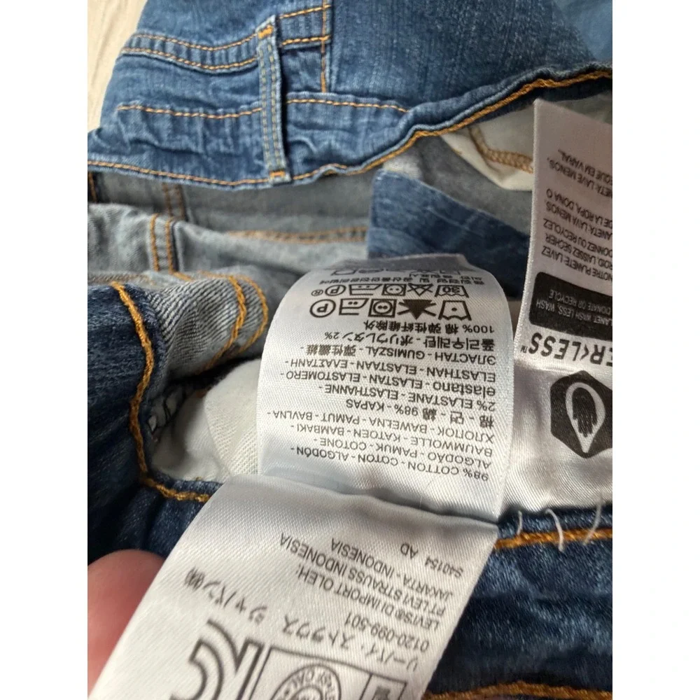 Levis 502 Regular Taper Blue Jeans Mens 36x34 Medium Wash Denim 29507-0004